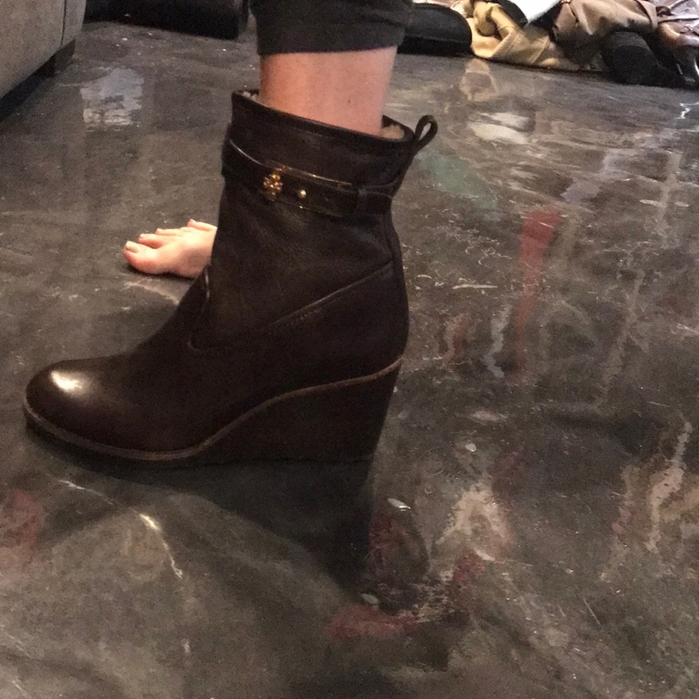 Tory Burch wedge booties